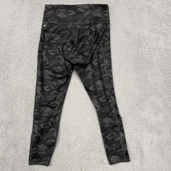 Fabletics Leggings Womens Small Black Gray Camo Powerhold High Waisted 7/8 Yoga - Picture 4 of 12